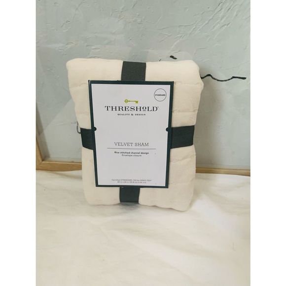 Threshold Other - Velvet rice stiched Chanel standard shams . 2 shams